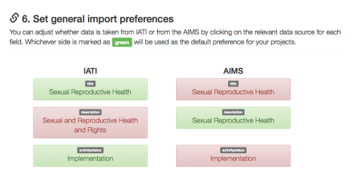 Setting general import preferences for Netherlands projects